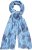 Ulla Popken Circle Print Scarf Blue - Acessórios - 
