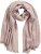 Ulla Popken Fringed Hem Knit Scarf Mocha Brown - Acessórios - 