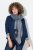 Ulla Popken Fringed Hem Knit Scarf Deep Aqua - Acessórios - Lenços e Cachecóis Femininos