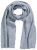 Ulla Popken Ribbed Knit Scarf Light Grey Melange - Acessórios - 
