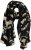 Ulla Popken Printed Silk Scarf Black - Acessórios - 