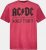 JP1880 AC/DC World Tour Graphic Comfort Fit Band T-Shirt Dark Red - T-shirts - T-shirts Homem Tamanhos Grandes