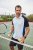 JP1880 FLEXNAMIC® QuickDry Tennis Polo Black-White-Blue - Roupa Desportiva & Outdoor - Roupa Desportiva Tamanhos Grandes