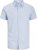 Jack & Jones Breeze Linen Blend Short Sleeve Shirt Chambray Blue - Camisas - Camisas Homem Tamanhos Grandes