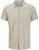 Jack & Jones Breeze Linen Blend Short Sleeve Shirt Beige - Camisas - Camisas Homem Tamanhos Grandes