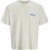 Jack & Jones Fold Crew Neck T-Shirt Antique White - T-shirts - T-shirts Homem Tamanhos Grandes