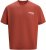 Jack & Jones Fold Crew Neck T-Shirt Red - T-shirts - T-shirts Homem Tamanhos Grandes
