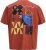 Jack & Jones Fold Crew Neck T-Shirt Red - T-shirts - T-shirts Homem Tamanhos Grandes