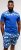 Kam Jeans 5002 Palm Tree Panel Tee And Short Set Electric Blue - T-shirts - T-shirts Homem Tamanhos Grandes