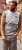 Kam Jeans 5764 Palm Springs Vest Sleeveless T-Shirt Griffin Grey - T-shirts - T-shirts Homem Tamanhos Grandes