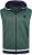 Kam Jeans TS005 Retro Tracky Set (Shorts/Sleeveless Hoodie) Racing Green - Toda a roupa - Roupa de homem tamanhos grandes 2XL-14XL