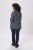 Kaffe Curve Sida Blusa Meia-Noite/Giz À Riscas - Blusas e Túnicas - 