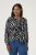 Kaffe Curve Mirta Tilly Blusa Preto/Antique Estampado Zebra - Blusas e Túnicas - 