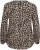 Kaffe Curve Mirta Tilly Blusa Com Estampado De Leopardo - Blusas e Túnicas - 