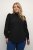 Kaffe Curve Ditta Smock Blusa Preto Profundo - Blusas e Túnicas - 