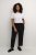Kaffe Curve Sakira Calças cropped Preto profundo - Jeans & Calças Femininas em Tamanhos Grandes – Plus Size - 