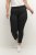 Kaffe Curve Leana Calças Chino 7/8 Preto Profundo - Jeans & Calças Femininas em Tamanhos Grandes – Plus Size - 