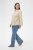 Kaffe Curve Josa Shirt Feather Grey Stripe - Camisas - 