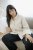 Kaffe Curve Josa Shirt Feather Grey Stripe - Camisas - 