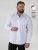 D555 Oliver Camisa Elástica De Manga Comprida Resistente A Manchas E Sem Passar A Ferro Branca - Camisas - Camisas Homem Tamanhos Grandes