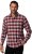 JP1880 Shirt Flannel Checked Long Sleeve Red TALL - ROUPAS DE HOMEM MT-6XLT - Tamanhos-Tall Homem