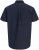 Jack & Jones Henry Slub Short Sleeve Navy - Camisas - Camisas Homem Tamanhos Grandes