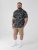D555 Rick Geometric Print Short Sleeve Shirt Navy - Camisas - Camisas Homem Tamanhos Grandes
