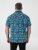 D555 Hawkins Printed Cuban Collar Resort Short Sleeve Shirt Teal - Camisas - Camisas Homem Tamanhos Grandes