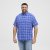 North Latitude 51145 Checked Short Sleeve Shirt Cobolt Blue - Camisas de manga curta - Camisas de Manga Curta Tamanhos Grandes