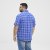 North Latitude 51145 Checked Short Sleeve Shirt Cobolt Blue - Camisas de manga curta - Camisas de Manga Curta Tamanhos Grandes