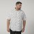 North Latitude 61111 Camisa de Linho Estampada Manga Curta Branco - Camisas - Camisas Homem Tamanhos Grandes