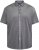 North Latitude 61116 Camisa Piqué Mesclada Manga Curta Cinzento - Pólos - Pólos Tamanhos Grandes Homem