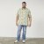 North Latitude 61310 Camisa de Viscose com Estampado Integral Verde Azeitona - Camisas - Camisas Homem Tamanhos Grandes
