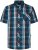 Kam Jeans 6380 Casual Checked Short Sleeve Shirt Navy - Camisas de manga curta - Camisas de Manga Curta Tamanhos Grandes