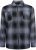 Kam Jeans 6354 Zip Through Check Shirt Charcoal - Camisas - Camisas Homem Tamanhos Grandes