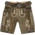 JP1880 Shorts Goat Suede with Belt Buckle Traditional Moss Green - Roupa de festa - Roupa de festa – Para celebrar com estilo e conforto