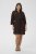 Kaffe Curve Mille Short Shirt Dress Black Coffee Brown - Vestidos mini - 