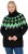 Ulla Popken Neon Alpine Pattern Long Sleeve Turtleneck Sweater Apple Green - Sweatshirts & hoodies - 