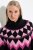 Ulla Popken Neon Alpine Pattern Long Sleeve Turtleneck Sweater Light Pink - Sweatshirts & hoodies - Sweatshirts, Hoodies e Malhas Aconchegantes