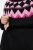 Ulla Popken Neon Alpine Pattern Long Sleeve Turtleneck Sweater Light Pink - Sweatshirts & hoodies - Sweatshirts, Hoodies e Malhas Aconchegantes