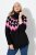 Ulla Popken Neon Alpine Pattern Long Sleeve Turtleneck Sweater Light Pink - Sweatshirts & hoodies - Sweatshirts, Hoodies e Malhas Aconchegantes