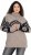 Ulla Popken Aztec Pattern Turtleneck Sweater Pebble Grey - Sweatshirts & hoodies - 