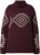 Ulla Popken Aztec Pattern Turtleneck Sweater Plum - Sweatshirts & hoodies - 