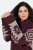 Ulla Popken Aztec Pattern Turtleneck Sweater Plum - Sweatshirts & hoodies - Sweatshirts, Hoodies e Malhas Aconchegantes