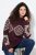 Ulla Popken Aztec Pattern Turtleneck Sweater Plum - Sweatshirts & hoodies - Sweatshirts, Hoodies e Malhas Aconchegantes