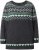 Ulla Popken Norwegian Style Pastel Tone Long Sleeve Sweater Dark Grey Melange - Sweatshirts & hoodies - 