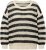 Ulla Popken Striped Long Sleeve Crocheted Sweater Vanilla - Sweatshirts & hoodies - 