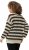 Ulla Popken Striped Long Sleeve Crocheted Sweater Vanilla - Sweatshirts & hoodies - 