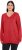 Ulla Popken Casual V-Neck Long Sleeve Sweater Salsa - Sweatshirts & hoodies - 