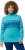 Ulla Popken Apres Ski Long Sleeve Troyer Collar Sweater Bright Turquoise - Sweatshirts & hoodies - 